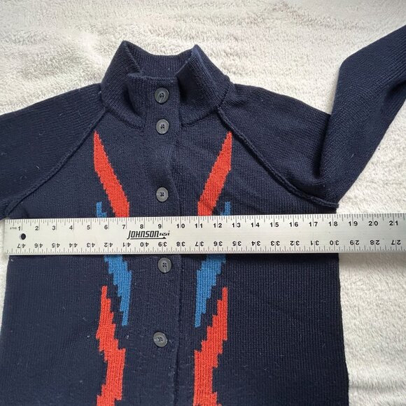 Pendleton Womens Petite Small Merino Wool Knit Duster Cardigan Sweater Button Up - Picture 6 of 7